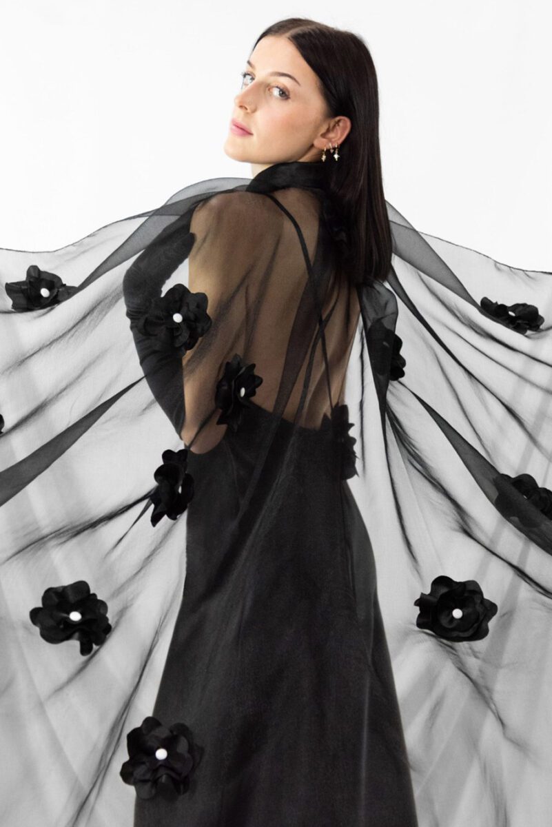 Original_ireland_R Anxhela Cerriku designing bespoke women's fashion at her studio in Limerick, Ireland.